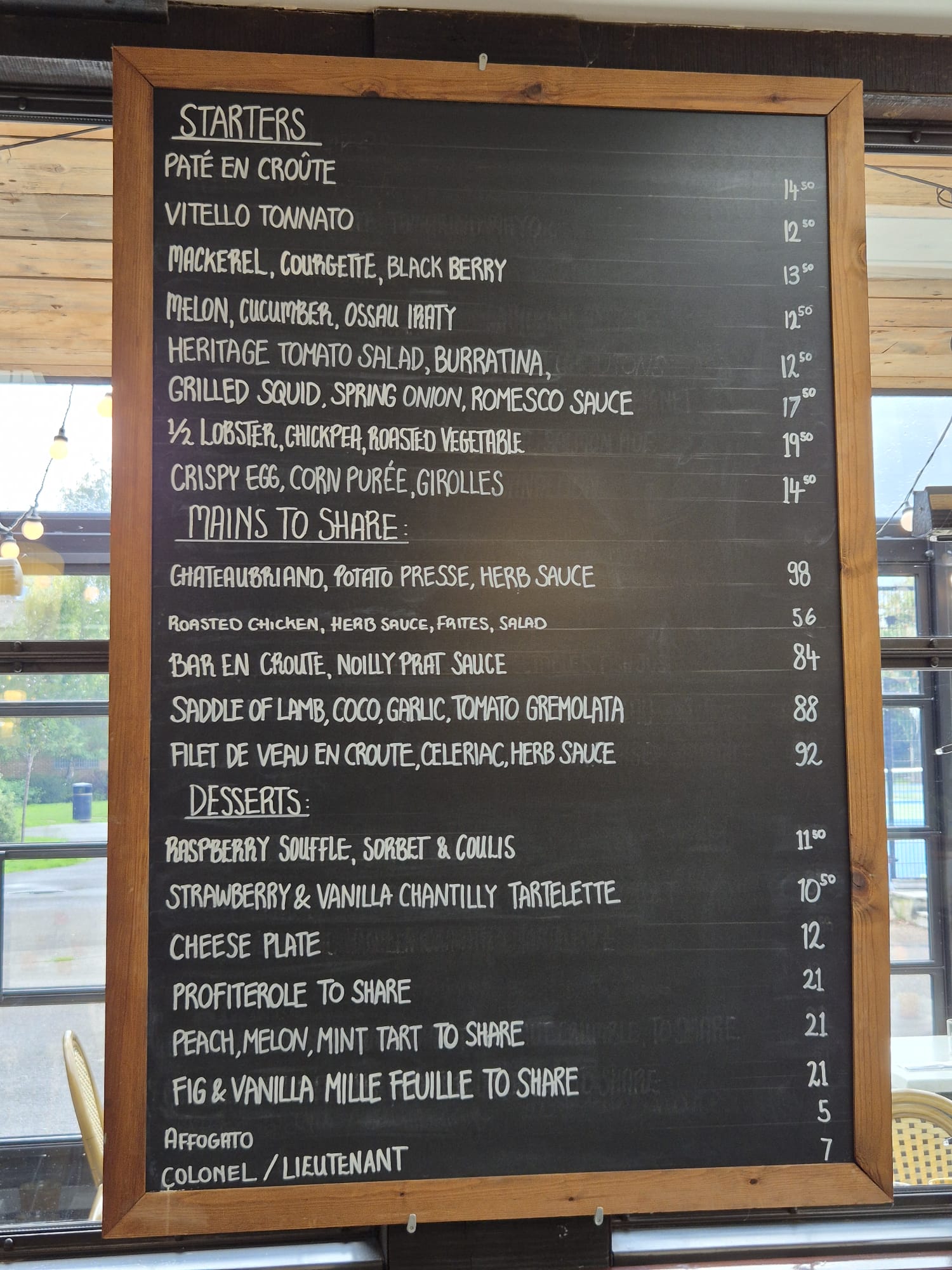 PIque-Nique Menu du jour